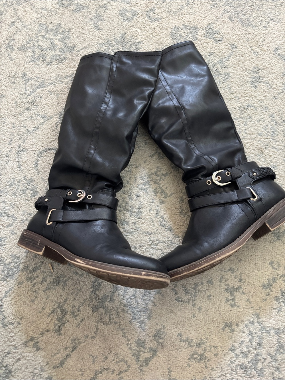 XOXO Black Riding Boots - 9